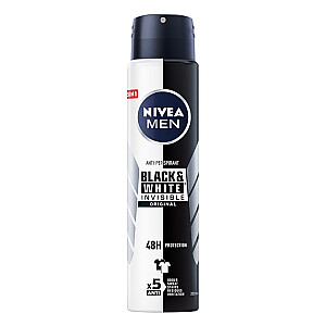 NIVEA Men Black&White Invisible Original спрей-антиперспирант 250мл