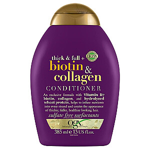 OGX Conditioner Kondicionierius su biotinu ir kolagenu, suteikia plaukams apimties Biotin &amp; Collagen 385ml