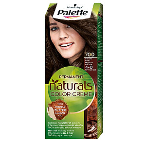 Matu krāsa PALETTE Permanent Naturals Color Creme ar kakao sviestu un argana eļļu 700 (4-0) Vidēji brūns
