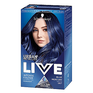 Окрашивающая краска для волос SCHWARZKOPF Live Urban Metallic U67 Blue Mercury