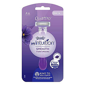 WILKINSON MyIntuition Smooth Violet Bloom Quattro skuvekļi 3 gab.