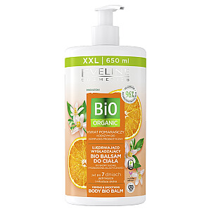 EVELINE Bio Organic nostiprinošs un izlīdzinošs biobalzams ķermenim Apelsīns 650ml