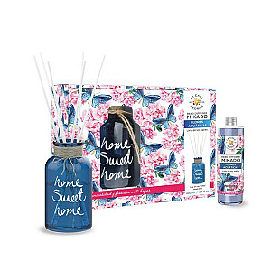 KOMPLEKTS LA CASA DE LOS AROMAS Vīraka kociņi Sweet Home + vāze “Lilijas no ielejas” 400ml