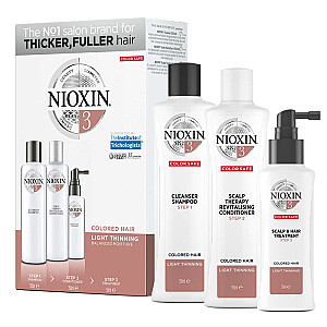 NIOXIN SET System 3 matu šampūns 150 ml + matu kondicionieris 150 ml + matu līdzeklis 50 ml