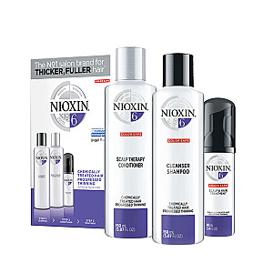 NIOXIN SET System 6 matu šampūns 150 ml + matu kondicionieris 150 ml + matu līdzeklis 40 ml