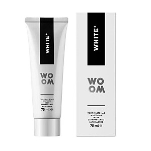 WOOM White+ balinanti burnos kvapą gaivinanti dantų pasta 75ml