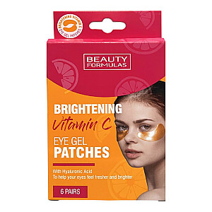 BEAUTY FORMULAS C vitamīna Brightening Gel Eye Plāksteri, Brightening Eye Gel Pads 6 Gab.