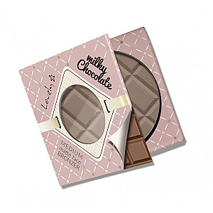 LOVELY Milky Chocolate Medium Matte Face Bronzer šokolādes matēts bronzējošs pulveris sejai un ķermenim 9g