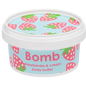 BOMB COSMETICS Strawberry & Cream Prefect ķermeņa sviests zemeņu un krēms 200 ml