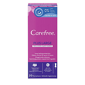 CAREFREE Plus Large wkładki higieniczne Świeży Zapach 20 sztuk