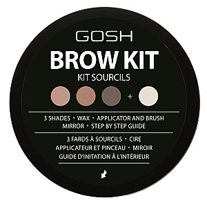GOSH Brow Kit набор для укладки бровей 001