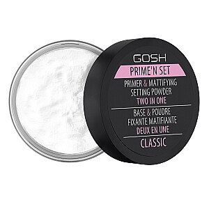 GOSH Prime&#39;n Primer & Mattifying Setting Powder - tonālais krēms 7g