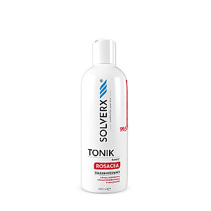 SOLVERX Rosacea veido tonikas rožinei odai 200ml