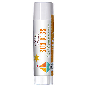 WOODEN SPOON Sun Kiss organiskais lūpu balzams ar filtru 4,3 ml