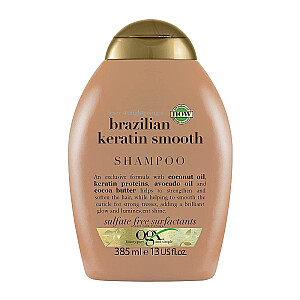 OGX Brazil Keratin Smooth Shampoo izlīdzinošs šampūns ar Brazīlijas keratīnu 385ml