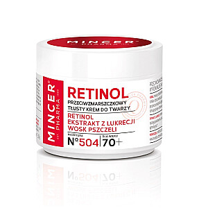 MINCER PHARMA Retinol 50+ riebus veido kremas nuo raukšlių 504 50ml