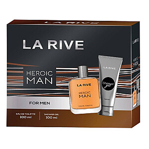 SET LA RIVE Heroic Man EDT purškiklis 100 ml + DUŠO ŽELIS 100 ml