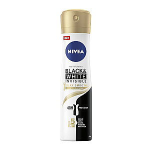 NIVEA Black & White Invisible Silky Smooth спрей-антиперспирант 250 мл