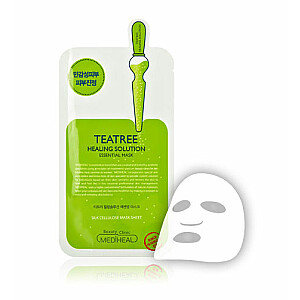 MEDIHEAL Teatree Care Solution Essential Mask EX būtiska nomierinoša sejas maska 24 ml