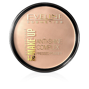 EVELINE Art Make-Up Anti-Shine Complex Pressed Powder матирующая минеральная пудра с шелком 34 Medium Beige 14г