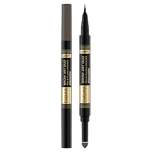 EVELINE Brow Art Duo Pen &amp; Filing Powder precīza pildspalva un uzacu ēnas 2in1 Light