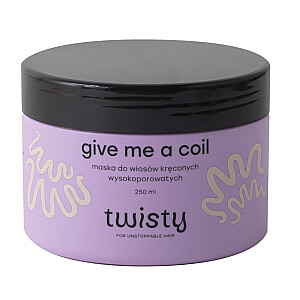 Kaukė TWISTY Give Me A Coil garbanotiems ir poringiems plaukams 250ml