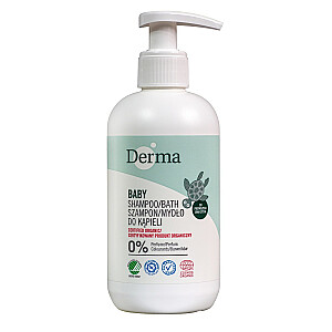 DERMA Eco Baby Shampoo vannas šampūns un vannas ziepes 250ml