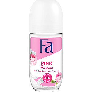 Antiperspirants FA Pink Passion Roll-on pretsviedru līdzeklis ar ziedu smaržu 150 ml