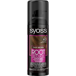 SYOSS Root Retoucher aerosols sakņu maskēšanai Tumši brūns 120ml