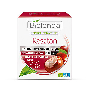 BIELENDA Bouquet Nature nomierinošs nostiprinošs krēms asinsvadu ādai dienas/nakts kastanis 50ml