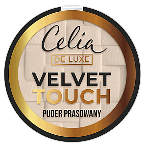 Presēts pulveris CELIA De Luxe Velvet Touch 101 Caurspīdīgs bēšs 9g