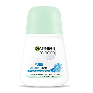 GARNIER Pure Active 48 stundu pretsviedru rullītis sievietēm ar akmeni, 50 ml