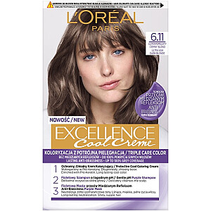 Plaukų dažai L&#39;OREAL Excellence Cool Creme 6.11 Ultra Ash Dark Blonde