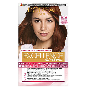 Plaukų dažai L&#39;OREAL Excellence Creme 4.54 Mahogany Copper Brown