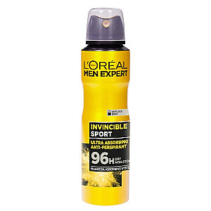 L&#39;OREAL Men Expert Invincible Sport Deodorant 96H дезодорант для мужчин спрей 150мл