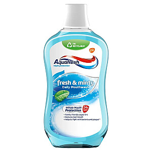 AQUAFRESH Mutes skalojamais līdzeklis Fresh&amp;Minty 500ml