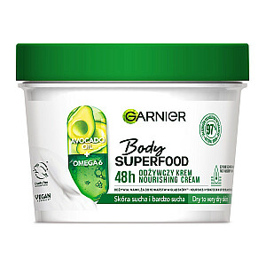 GARNIER Body Superfood Nourishing Cream barojošs krēms sausai un ļoti sausai ādai Avokado 380ml
