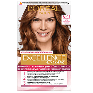Краска для волос L&#39;OREAL Excellence Creme 6.41 Светлый Янтарный Коричневый