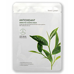 BEAUUGREEN Антиоксидантная маска с эссенцией зеленого чая Антиоксидантная маска для лица Зеленый чай 23г