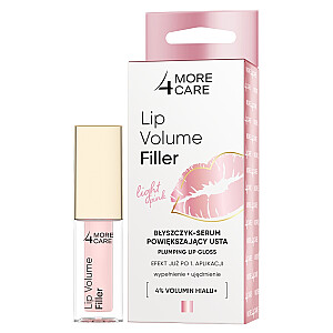 MORE4CARE Lip Volume Filler lūpu spīduma serums Light Pink 4.8g