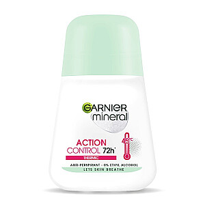 GARNIER Action Control 72h Thermic sieviešu rullējamais pretsviedru līdzeklis ar akmeni, 50 ml