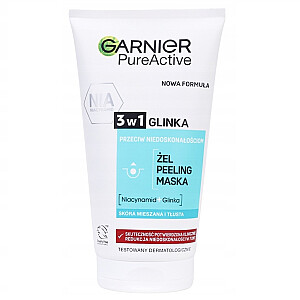 GARNIER Pure Skin gēls-maskas-pīlings 3 in 1 150 ml