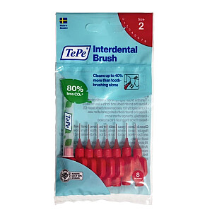 TEPE Original Interdental šepetėliai 0,5mm Raudoni 8 vnt.