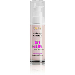 DELIA Make-Up Primer Go Glow Skin Care Defined mirdzoša grima bāze 30 ml