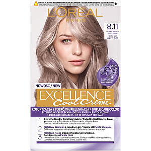 Краска для волос L’OREAL Excellence Cool Creme 8.11 Ультра Пепельный Светлый Блондин