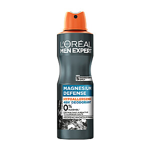 L&#39;OREAL Men Expert Magnesium Defense hipoalerģisks dezodorants aerosols 150ml