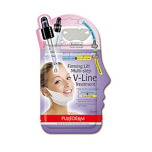 PUREDERM V-Line Firming Lift Multi-Step Treatment 2-этапная укрепляющая процедура для подбородка