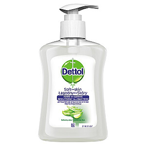 DETTOL Antibakteriālas šķidrās ziepes Alveja un E vitamīns 250ml