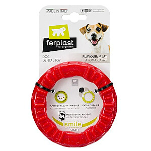 FERPLAST Ring Smile S red - Rotaļlieta suņiem