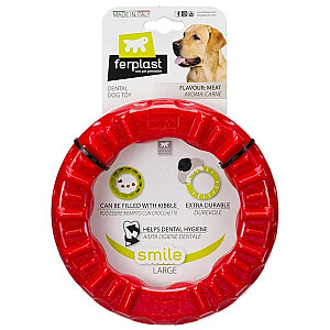 FERPLAST Smile Ring L red - Rotaļlieta suņiem